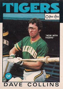 1986 O-Pee-Chee Baseball Cards 271     Dave Collins#{Now with Tigers